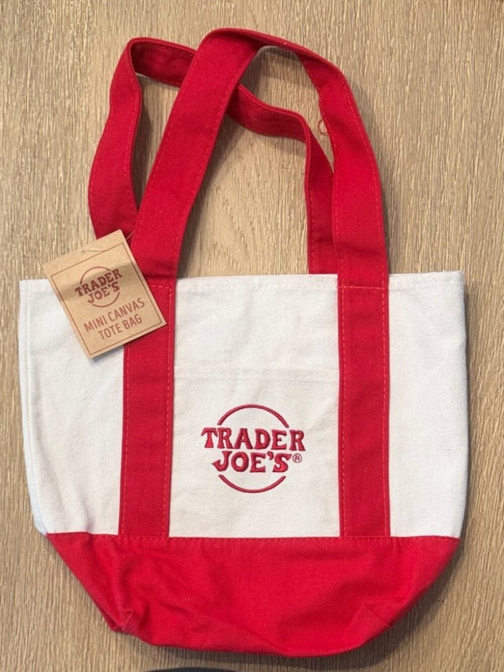 Trader Joe's Mini Canvas Tote Bag